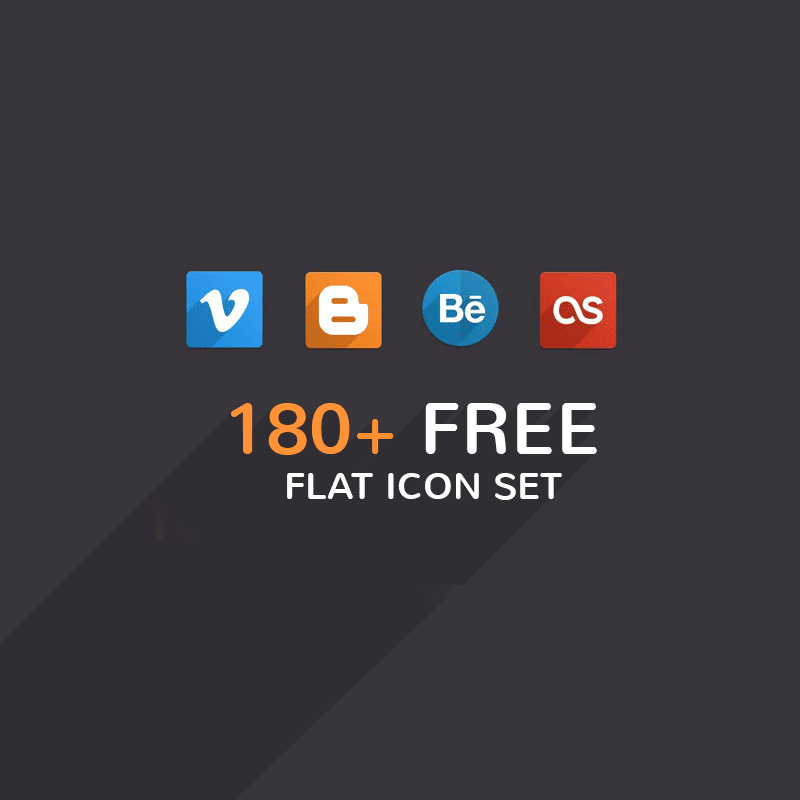 180+ Free Flat Icon Sets