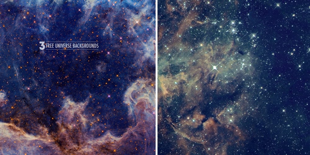 Free Space Universe Backgrounds