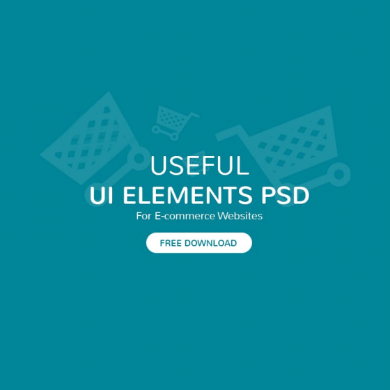 Latest Free Useful UI Elements PSD For E commerce Websites