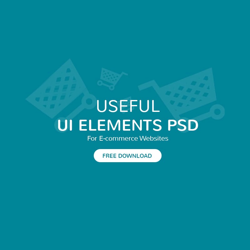 Latest Free Useful UI Elements PSD For E-commerce Websites