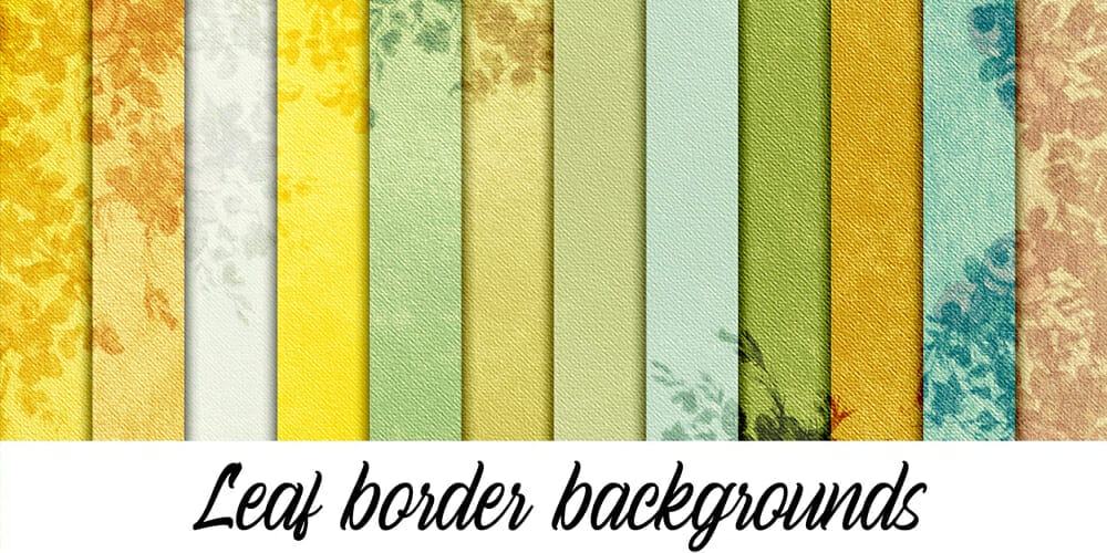 Leaf Border Backgrounds
