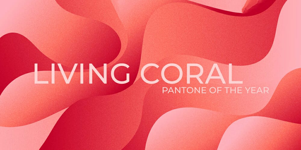 Living Coral Abstract Backgrounds