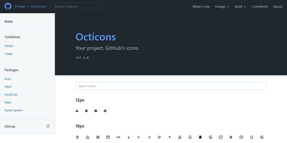 Useful Free Icon Fonts 7 Octicons