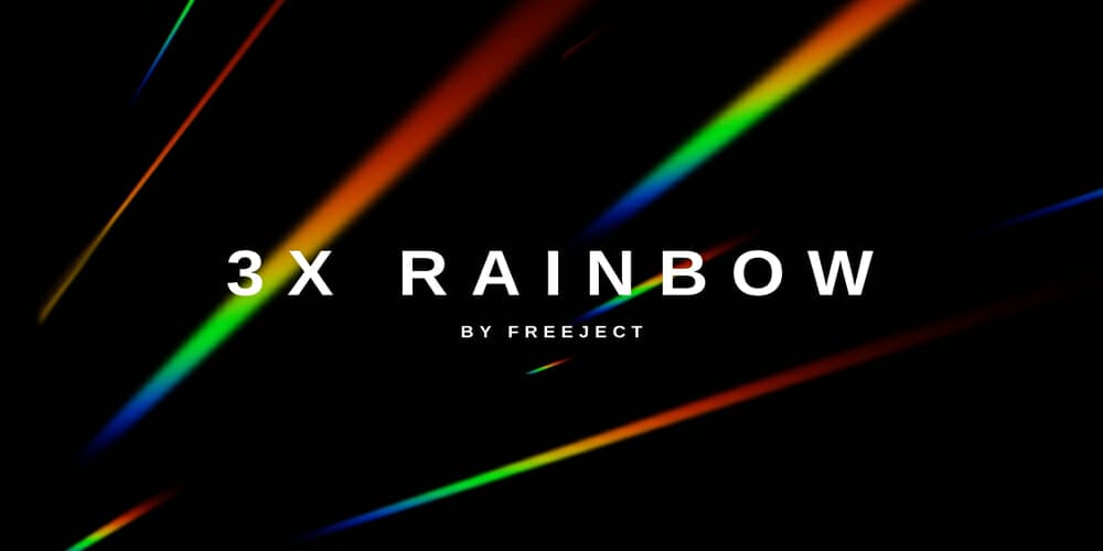 Prism Rainbow Light Leak Background