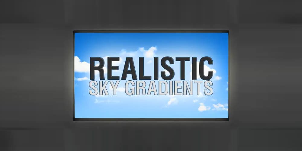 Realistic Sky Photoshop Gradients