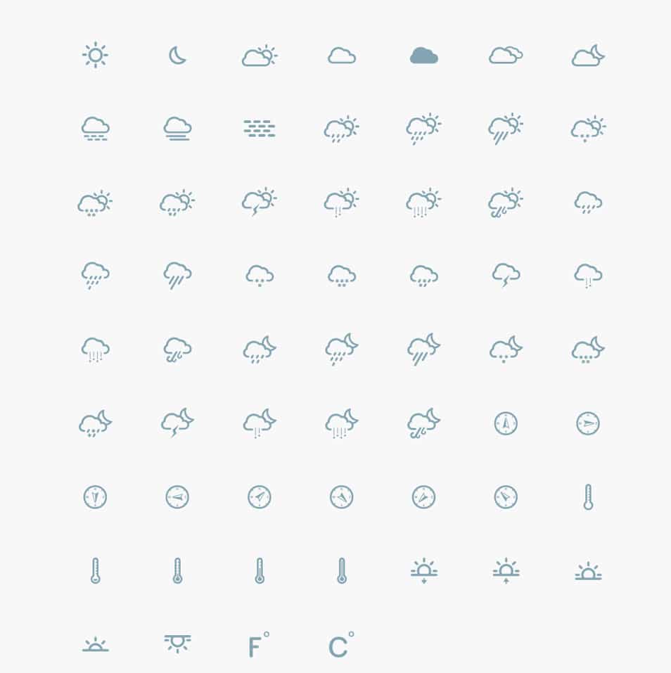 Simple Weather Icons