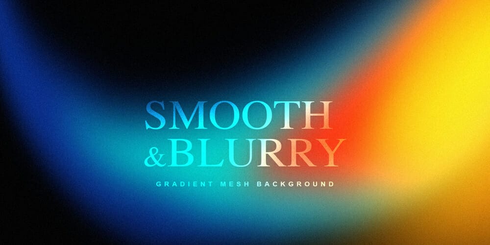 Smooth and blurry gradient mesh background