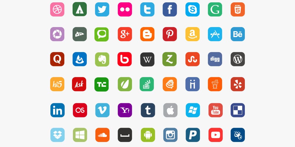 Vector Social Media Icons