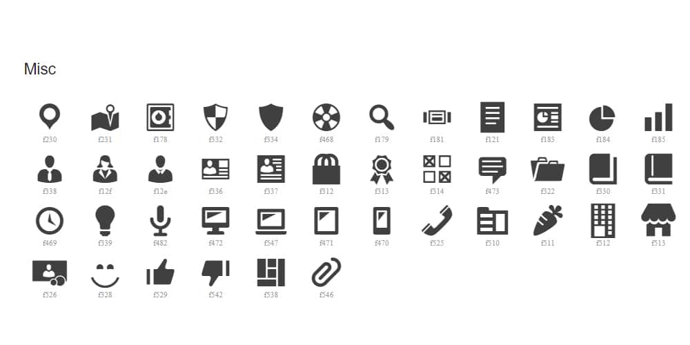 free icon font