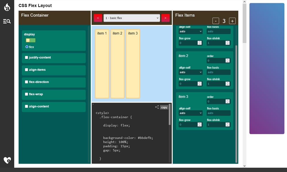 CSS Flex Layout