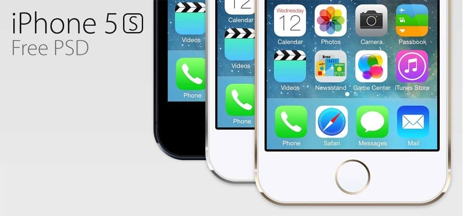 Free iPhone 5s PSD