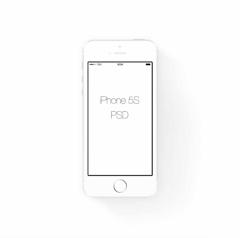 Simple White Iphone 5s Frame