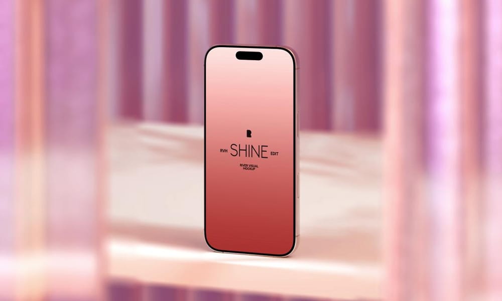 iPhone 16 Pro Shine Series Mockup PSD