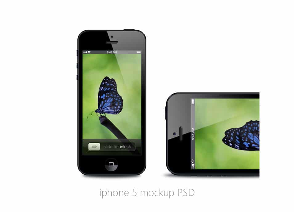 iPhone 5 Mockup PSD Template