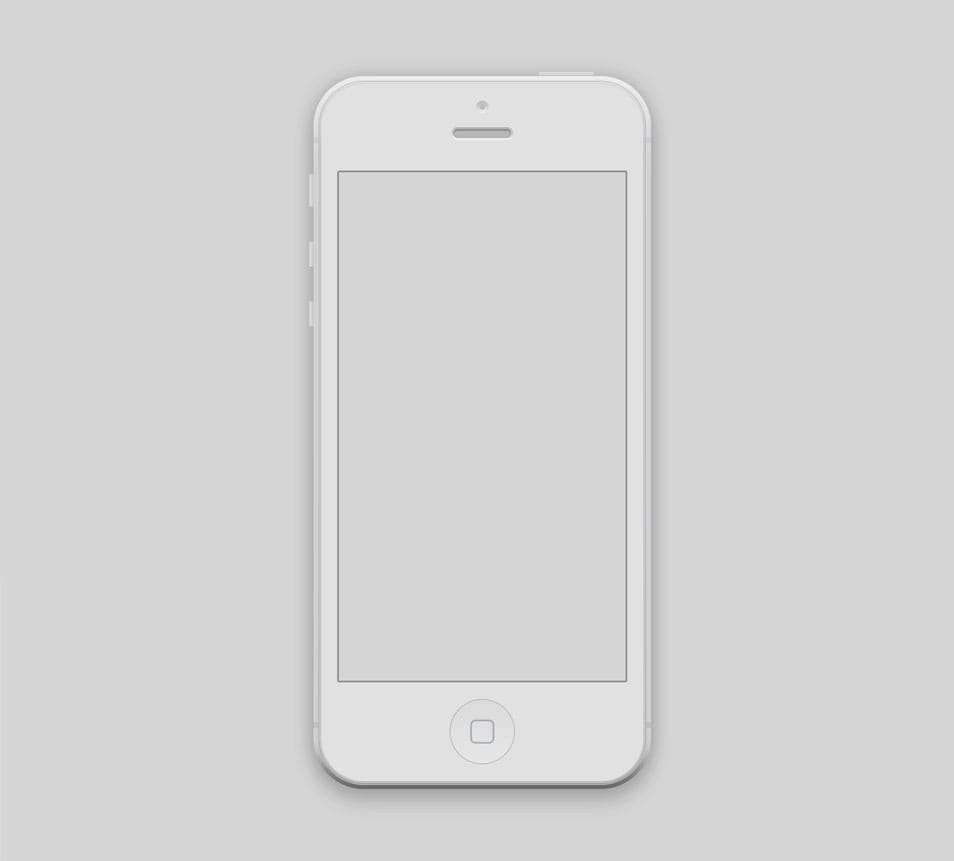iPhone 5 Mockup PSD