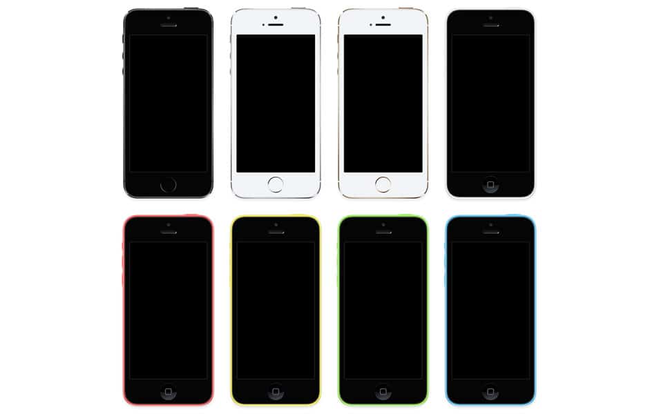 iPhone 5s iPhone 5c PSD