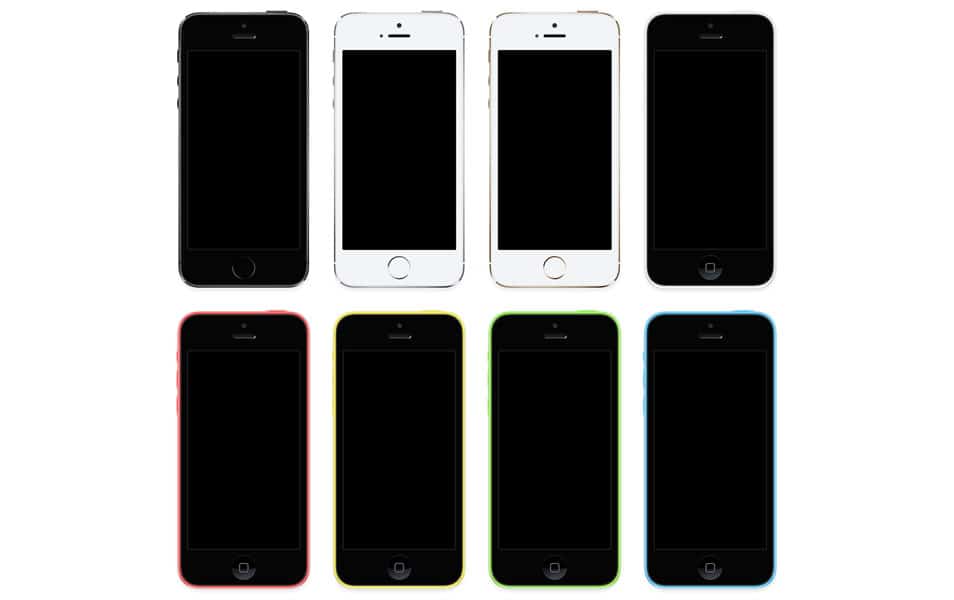 iPhone 5s iPhone 5c PSD