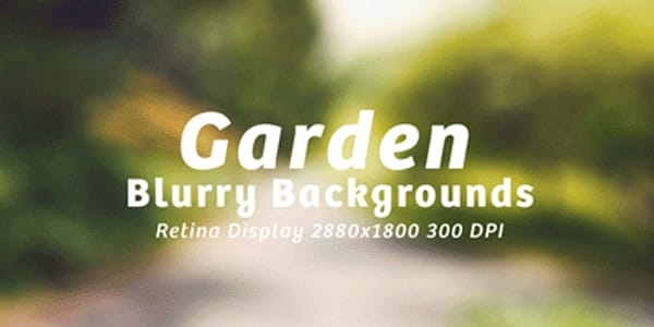 15 Garden Blurry Backgrounds