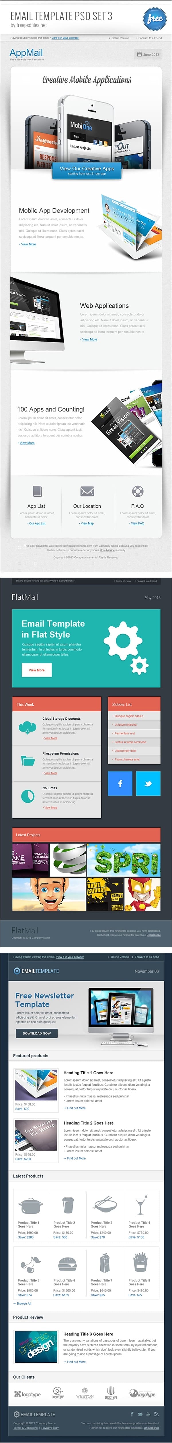 Download Free Email Newsletter Templates Psd Css Author