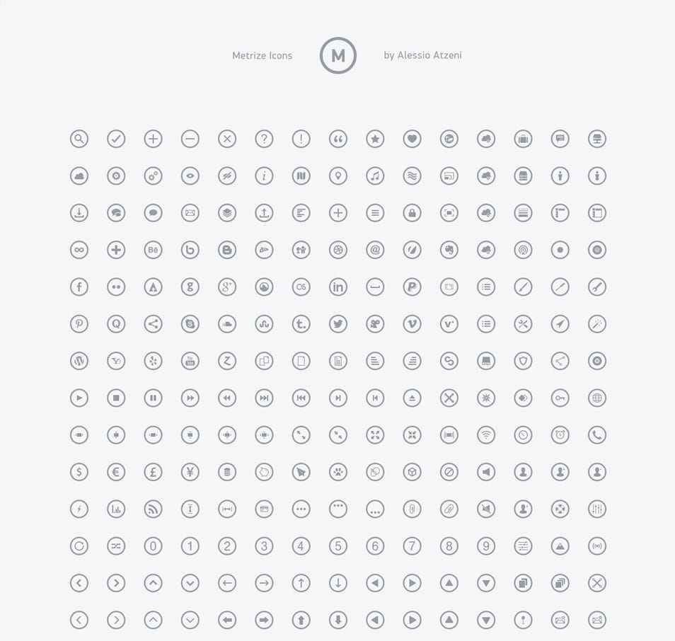 300 Metro-Style Icons for Designers and Developers