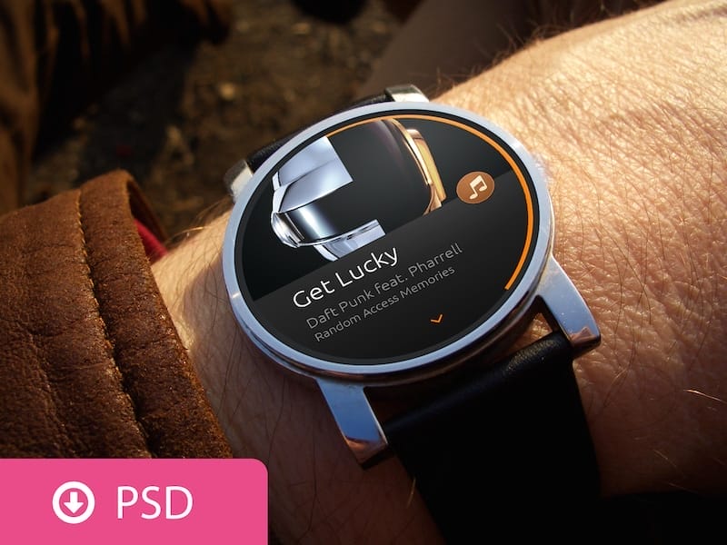 Android Wear Scene PSD Template