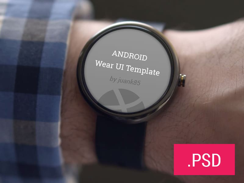 Android Wear Template PSD