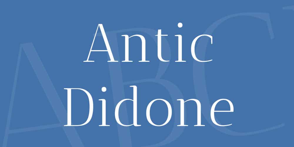 Antic Didone Font