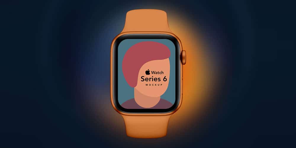 Apple Watch Series 6 Mockup PSD