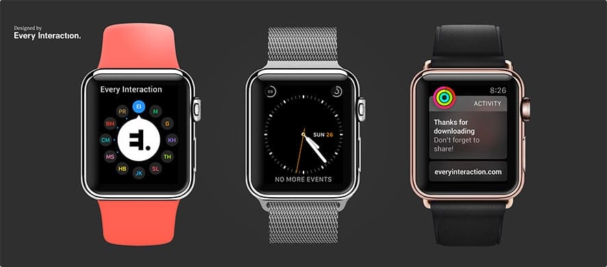 Apple Watch vector mockup PSD