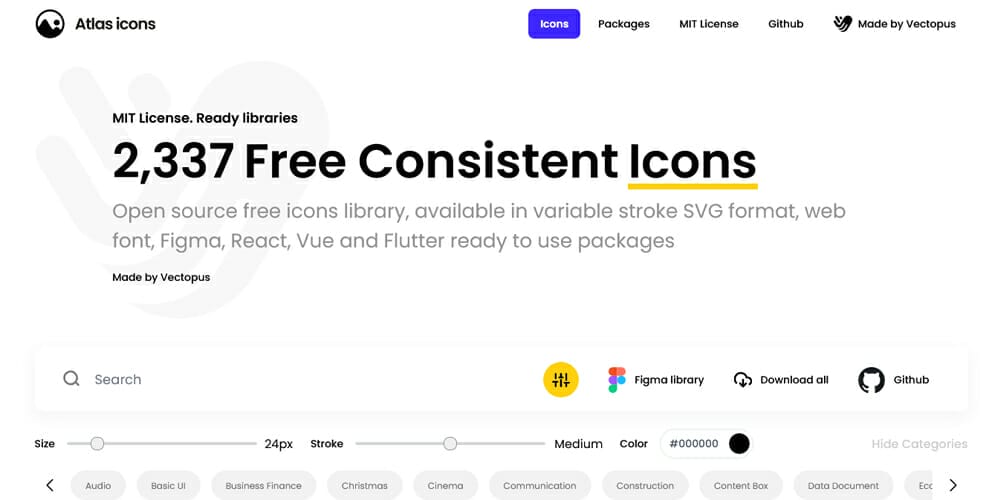 Latest Collection of Free SVG Icons & Illustrations 176 Atlas Icons