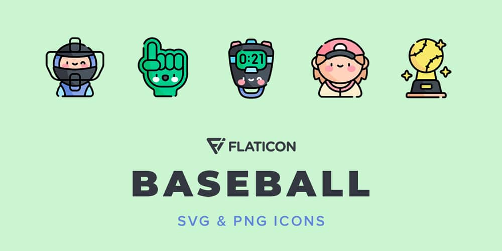 Latest Collection of Free SVG Icons & Illustrations 193 Baseball Vector Icons