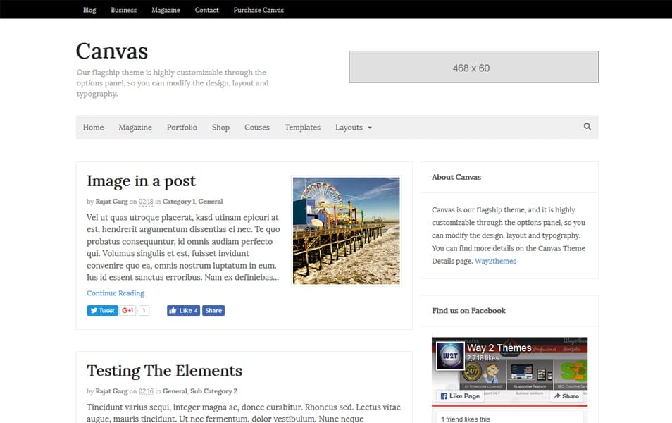 Canvas Niche Blogger Template