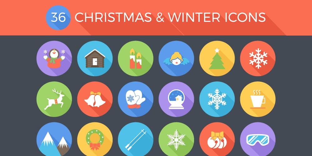 Latest Collection of Free SVG Icons & Illustrations 246 Christmas and Winter Icons