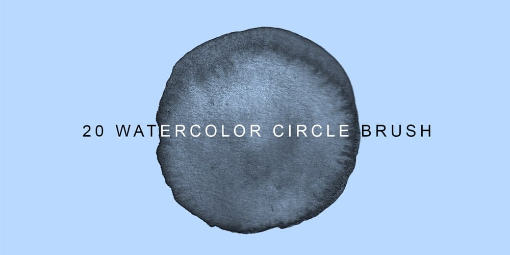 Circle Watercolor Photoshop Brush
