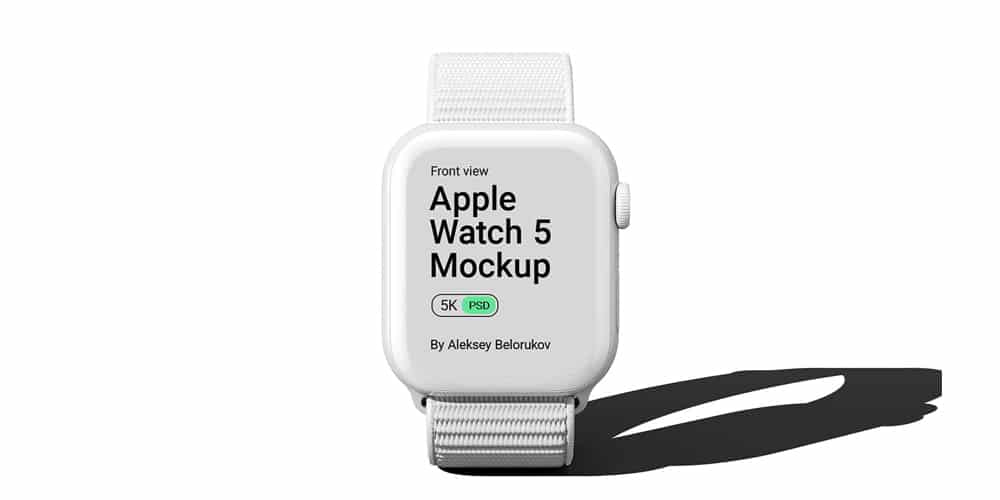 Clay Apple Watch Pro 2020 Mockup