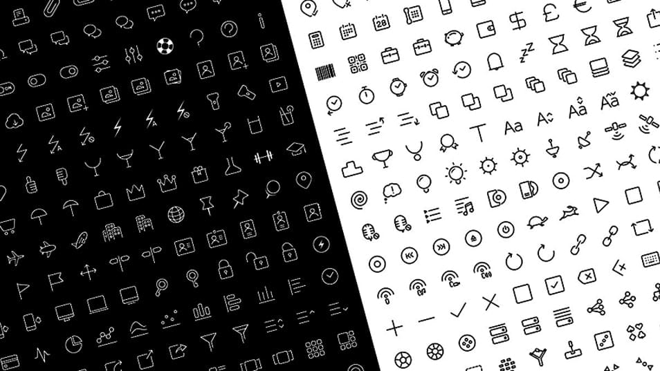 Clear Icons – Thin (Free Pack)
