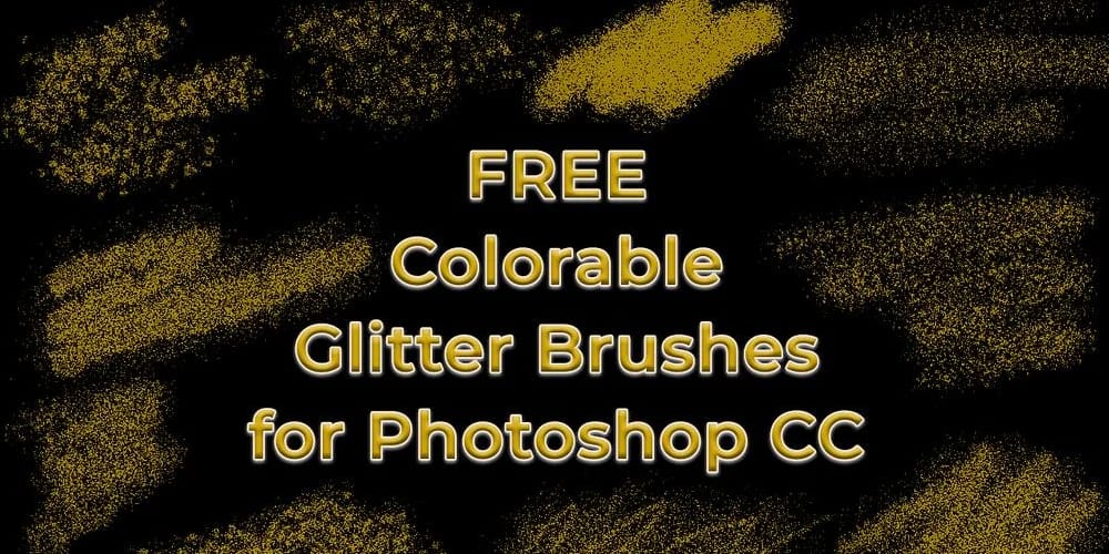 Colorable Glitter Brushes for Photoshop CC