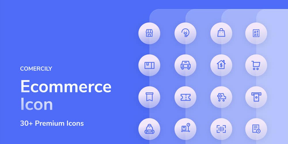 Latest Collection of Free SVG Icons & Illustrations 203 Comercily Ecommerce Icons