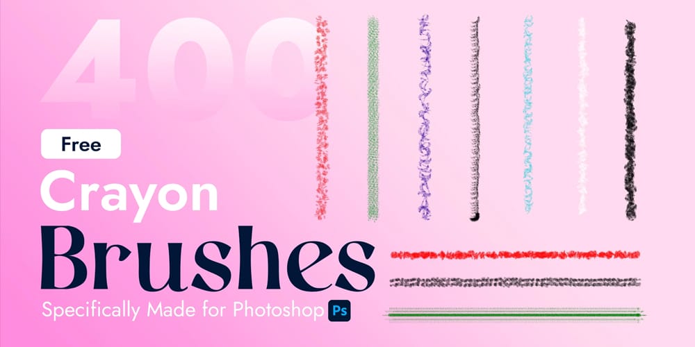 Crayon Brushes for Photoshop 