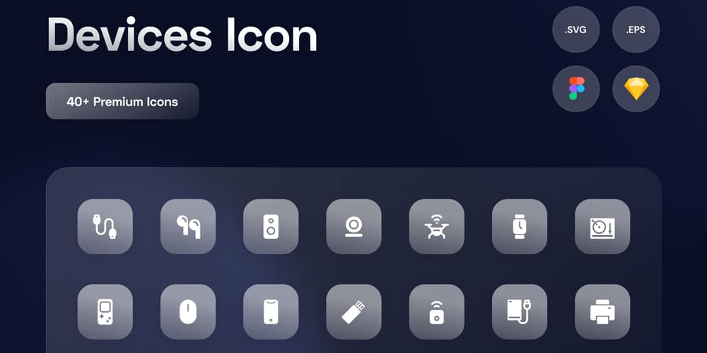 Latest Collection of Free SVG Icons & Illustrations 197 Device Icons