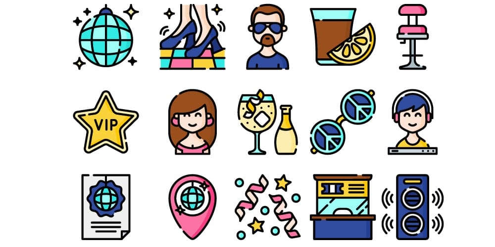 Latest Collection of Free SVG Icons & Illustrations 235 Discotheque Icons