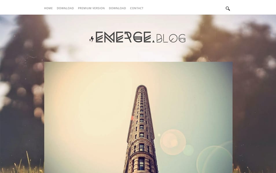 Emerge Personal Blogger Template