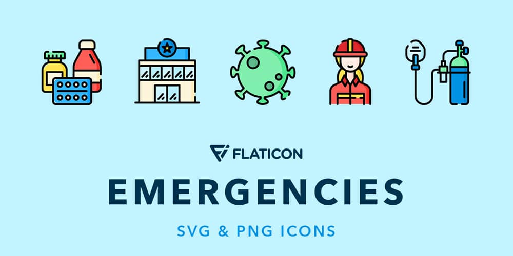 Latest Collection of Free SVG Icons & Illustrations 205 Emergencies Vector Icons