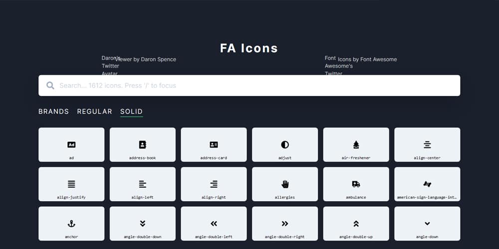 FA Icons