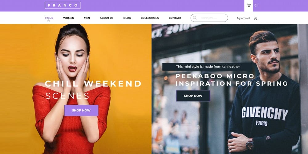 Free Ecommerce Web Templates PSD 118 Fashion Store Website Template PSD