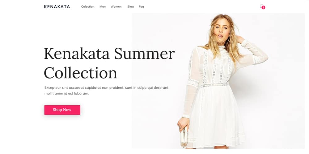 Fashion eCommerce Web Template PSD
