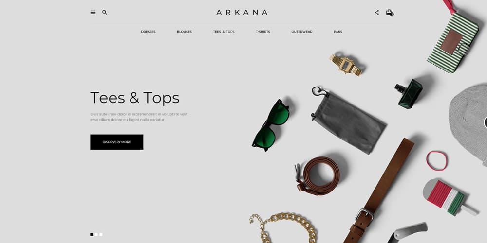 Fashion eCommerce Website Template PSD
