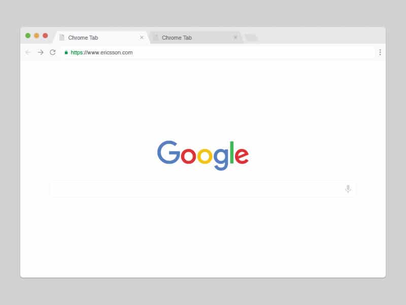 Flat Chrome Mockup Vector