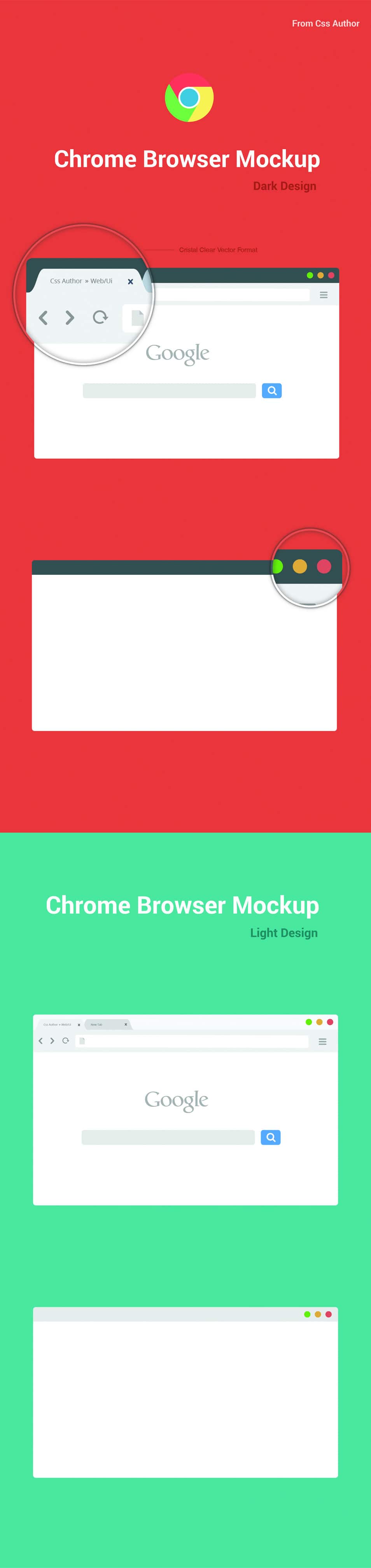 Free Chrome Browser Mockup Vector