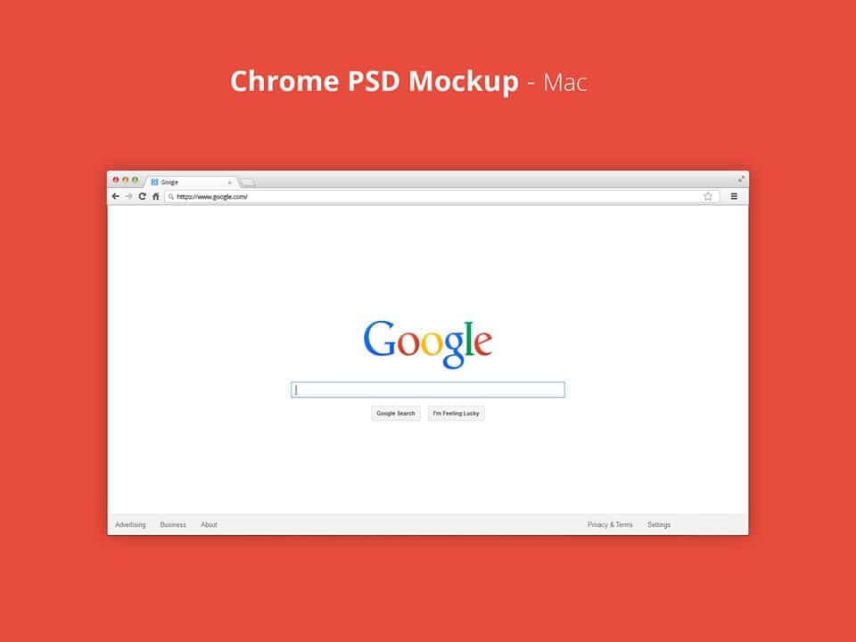 Free Chrome Mockup PSD